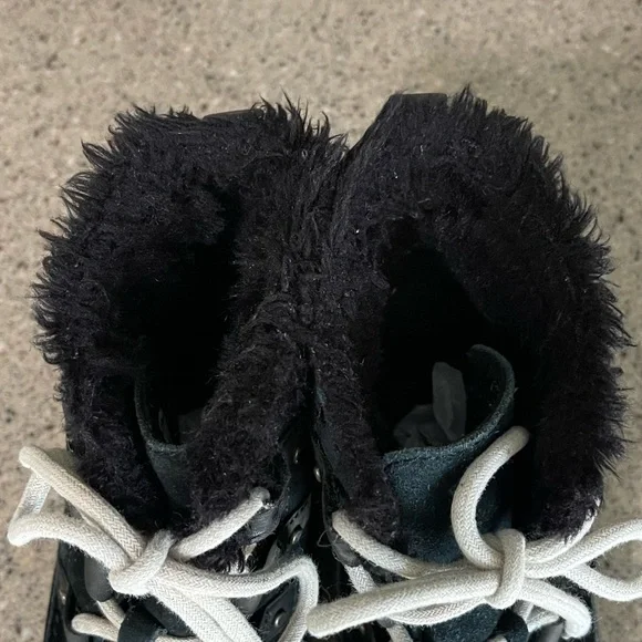 Sorel Women’s Joan Explorer Cozy Black Leather/Suede Size 8 - Picture 8 of 10